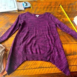 LOGO asymmetrical sweater